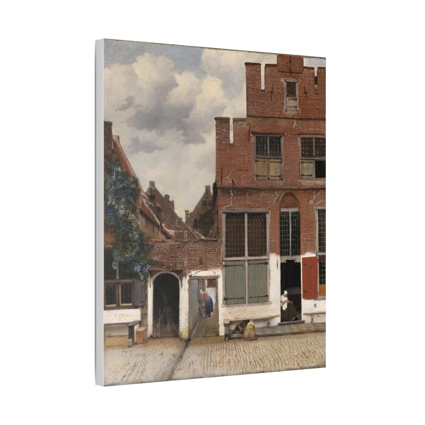 Johannes Vermeer "View of Houses in Delft"