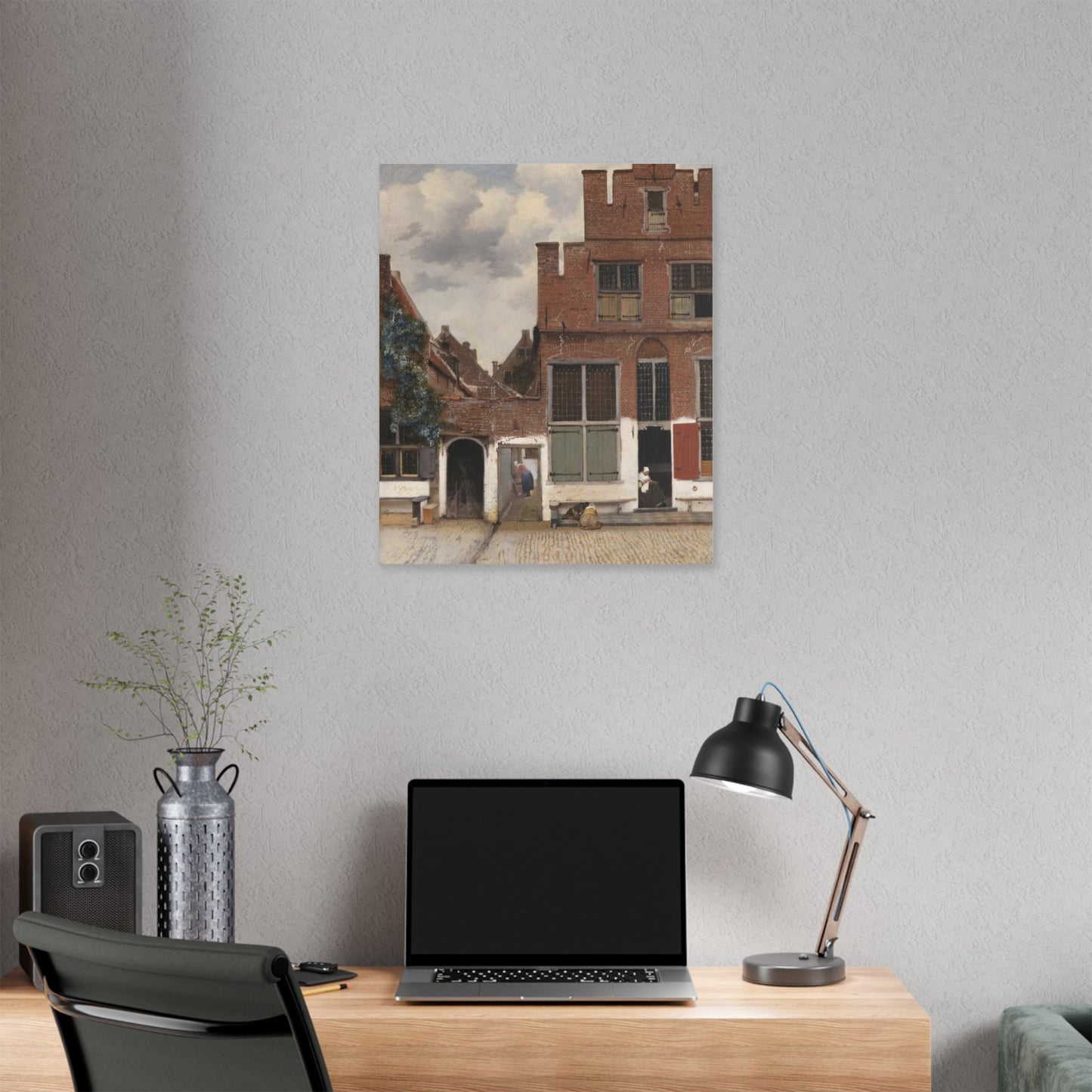 Johannes Vermeer "View of Houses in Delft"