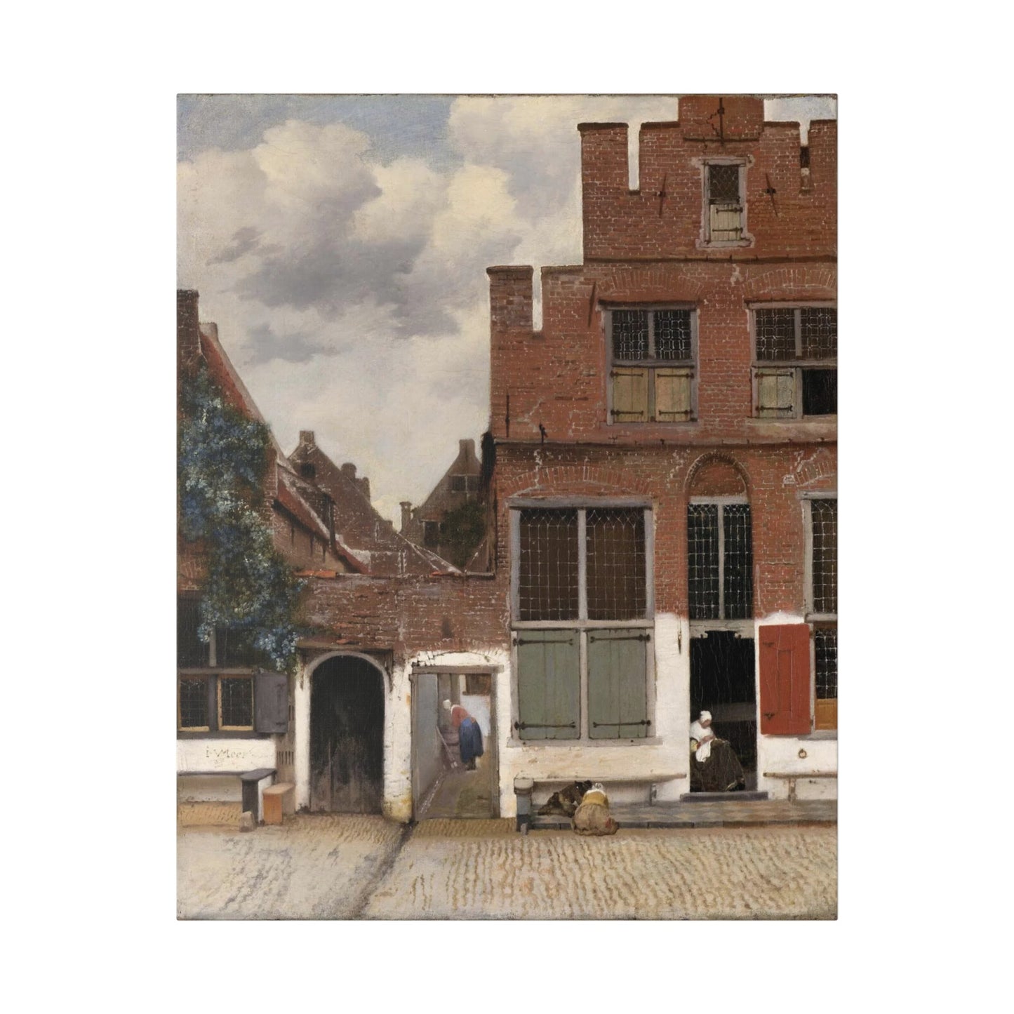 Johannes Vermeer "View of Houses in Delft"