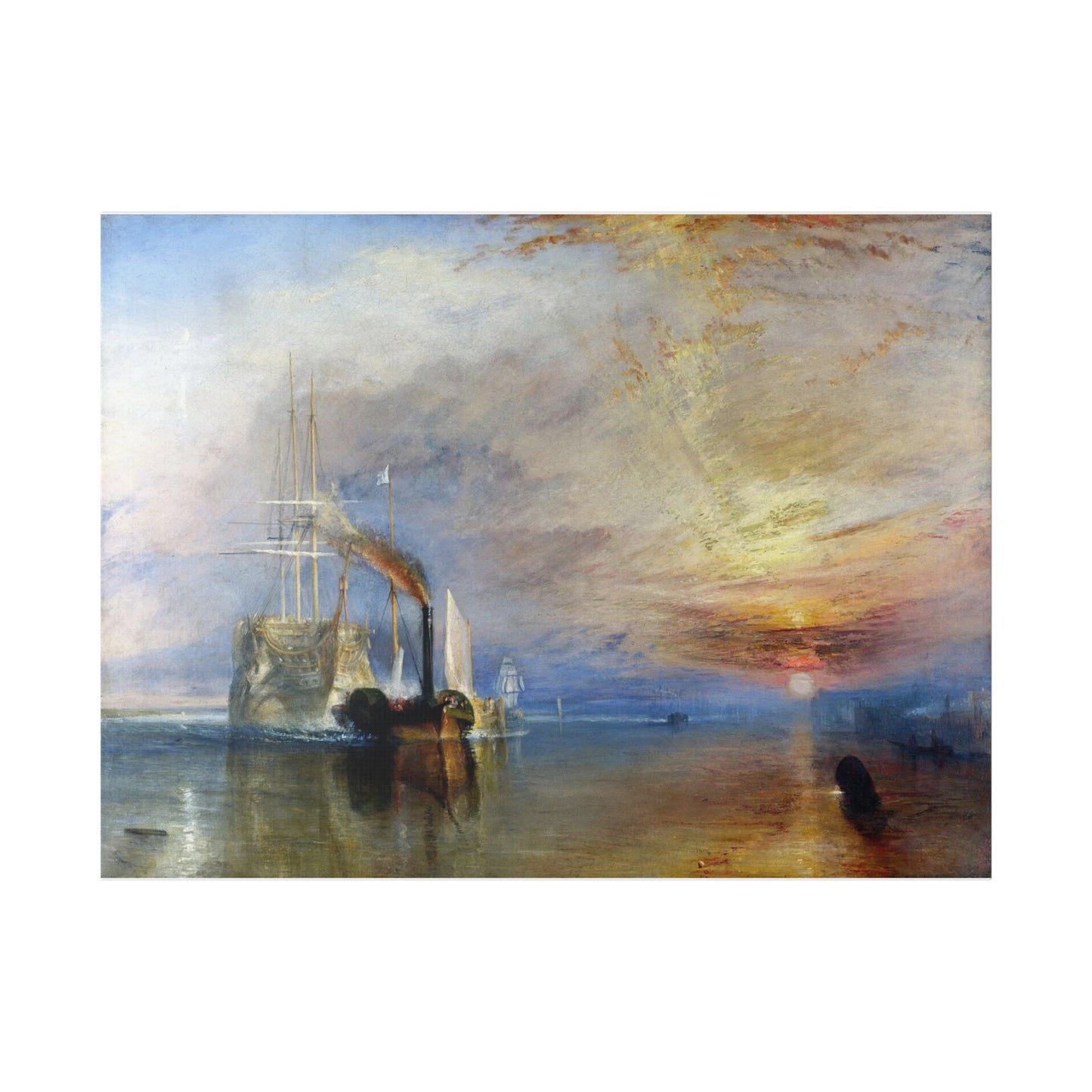 J.M.W. Turner "The Fighting Temeraire Tugged to Her Last Berth to Be Broken Up"