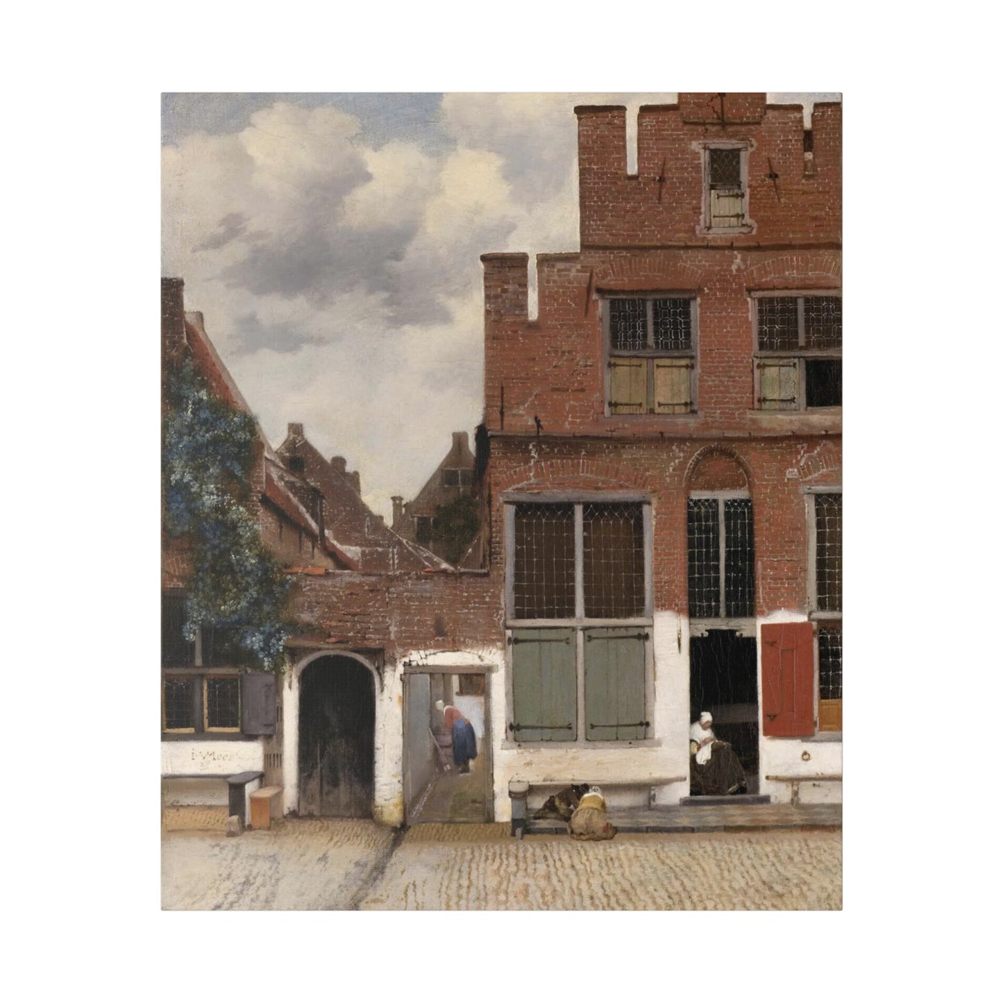 Johannes Vermeer "View of Houses in Delft"